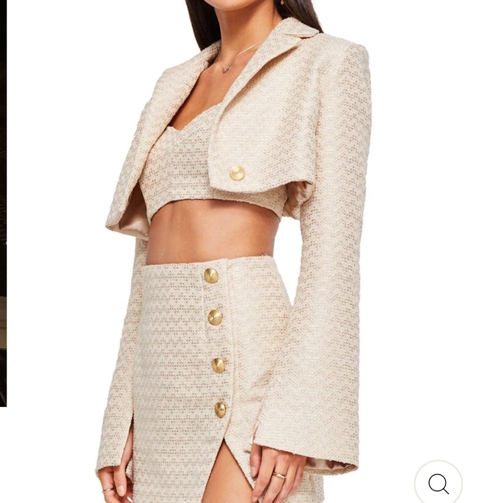 NOOKIE Queen Jacket Nude size Large L